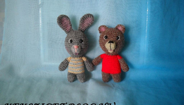 2in1 Horgolt Amigurumi Nyúl és Medve leírása