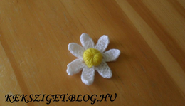 Horgolt Kamilla virág leírása + mintarajz