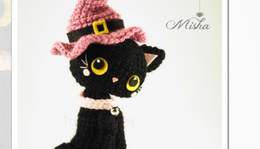 Horgolt Amigurumi Halloween-i Macska (Boszorkány kalapban) Leírása + Horgolt Amigurumi Tök Leírása