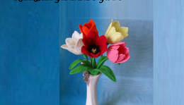 Horgolt Élethű Tulipán leírása ( 2 minta leírása)