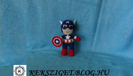 Horgolt Amigurumi Marvel Amerika Kapitány (Captain America) Leírása