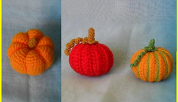 Horgolt Amigurumi Tök és Csíkos Tök leírása (Halloween) (3 minta leírása)