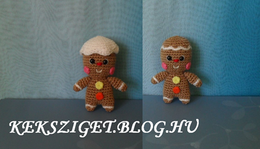 Horgolt Amigurumi Mézeskalács Figura - Mézeskalács Emberke Leírása