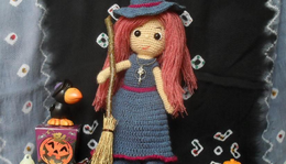 Horgolt Amigurumi Boszorkány leírása