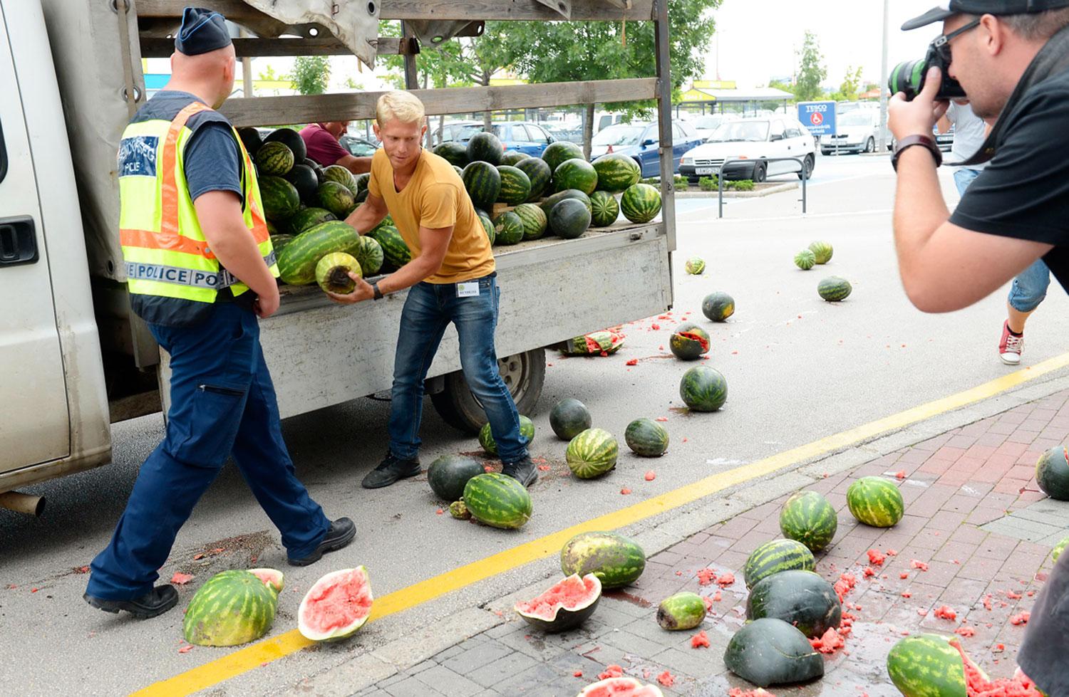 Dinnyehéj, de nem a rakodóparton