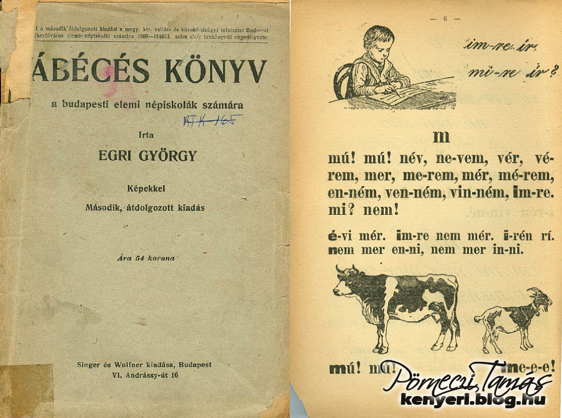 ÁBÉCÉS könyv a budapesti elemi iskolák részére 1922