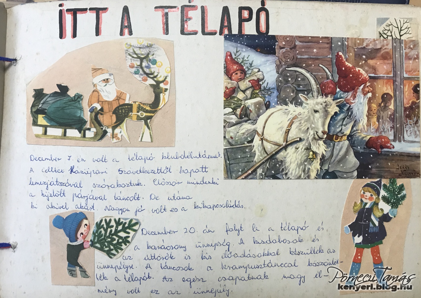 Télapó köszöntés és klubdélután a Kun Béla rajnál, 1975