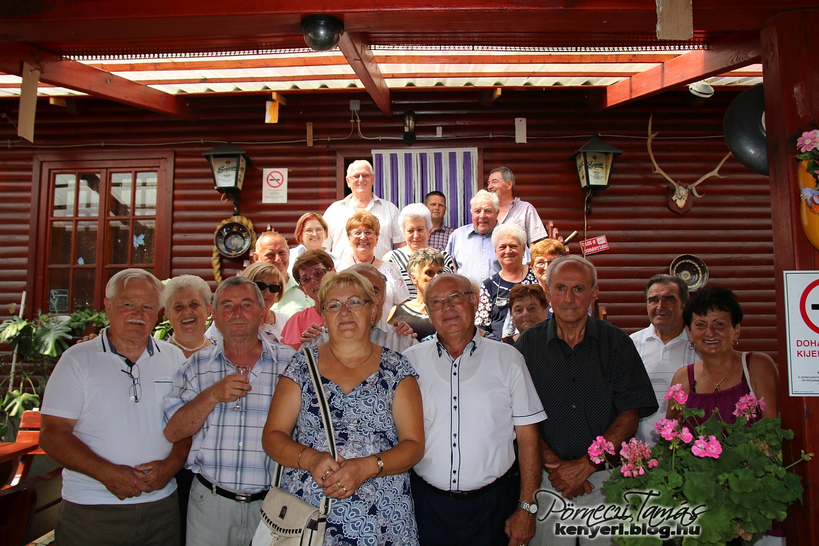 Osztályfotó a 2018 augusztusi, 55 éves osztálytalálkozó alkalmából (saját fotóm)