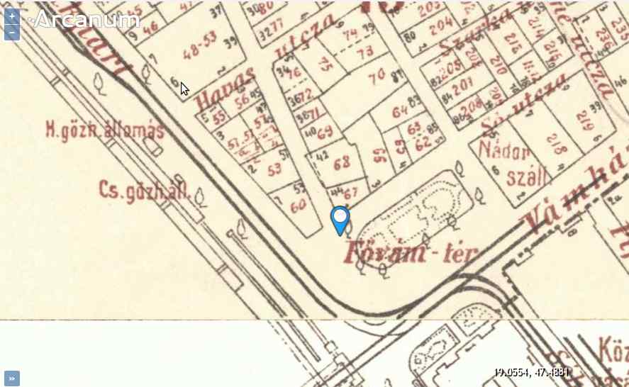 Pest térképe 1918 körül.<br />Forrás: mapire.eu