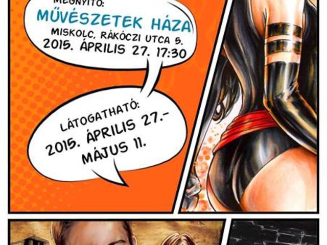 Tondora Judit képregényes kiállítása április 27-től Miskolcon