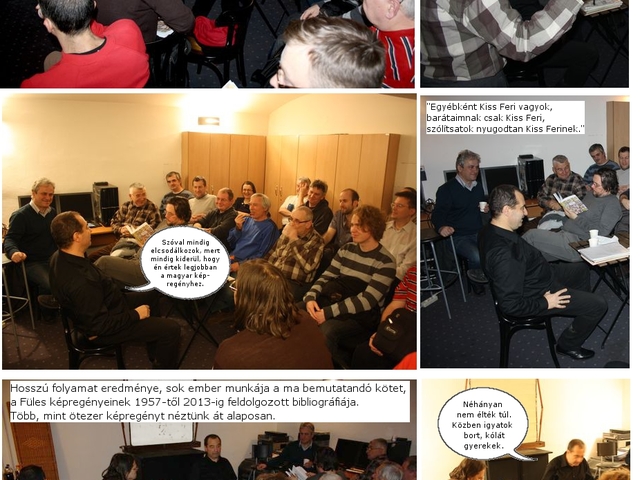 Fényképregény a Füles-bibliográfia bemutatójáról