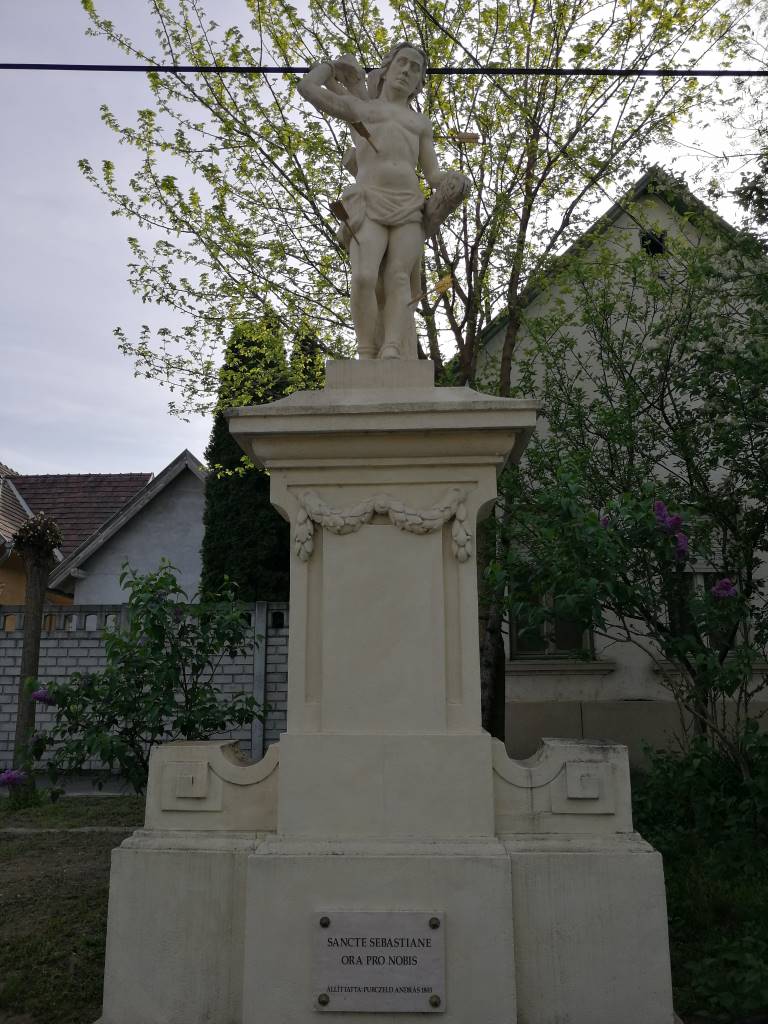 Szent Sebestyén szobra 1803-ból (a szoborról leírás a poszt végén) - Soroksár, Budapest (23. kerület)