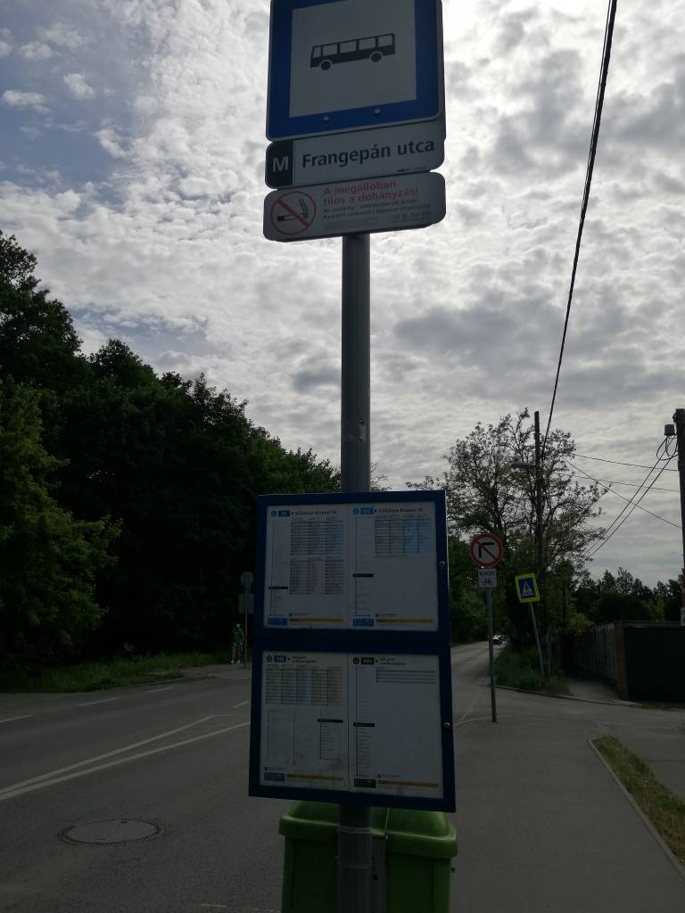 Frangepán utca buszmegálló - Budapest, 18. kerület