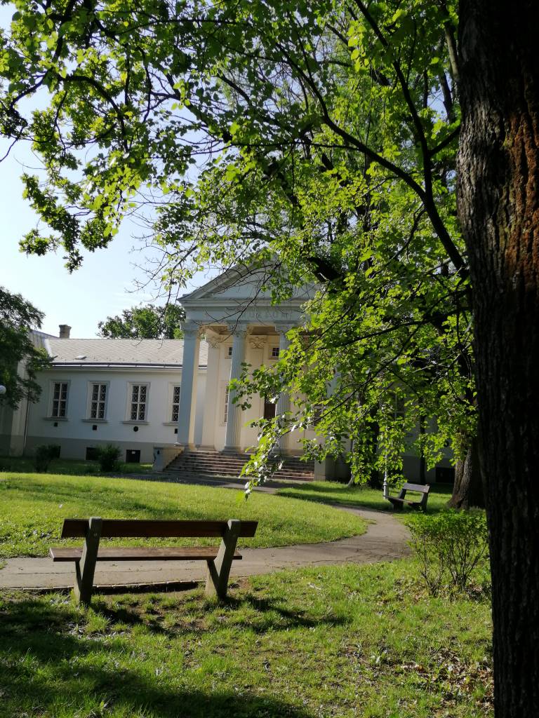Kecskeméti Katona József Múzeum a park zöldjében megbújva