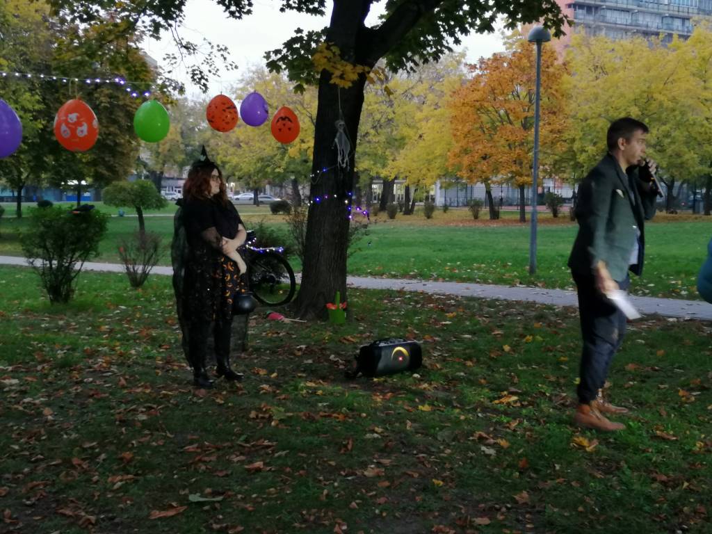 Negyedik állomás a Rottenbiller parknál, a KÖSZI előtt - Budapest, 10. kerület