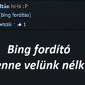Bing fordító a Fácsén