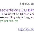Adwords kampány a CIB bank ellen?