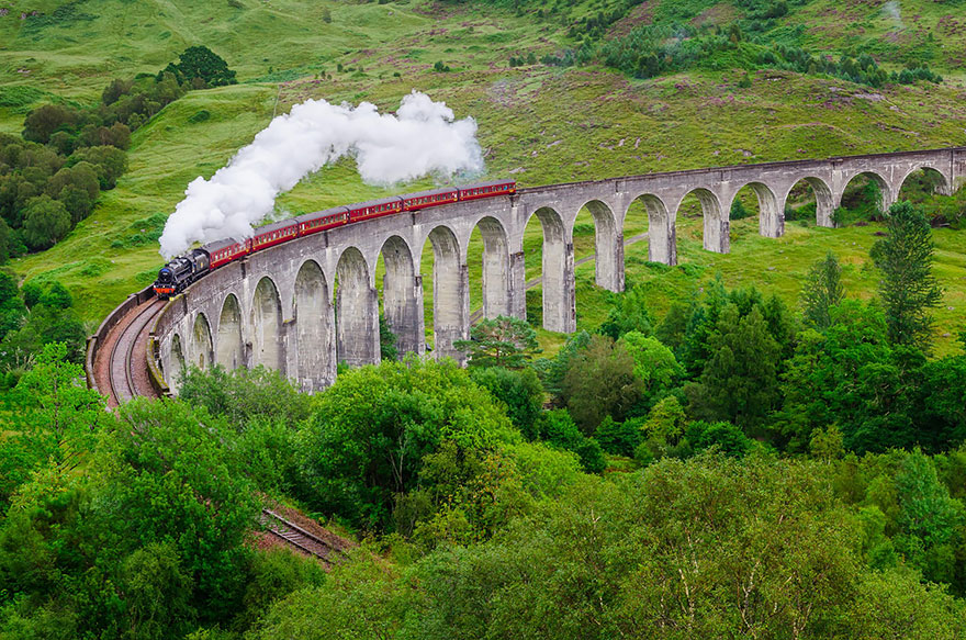 Glanfinnan viadukt, Skócia