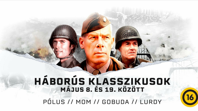 Négy háborús klasszikus közel két héten át májusban a mozikban!