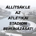 Ellenzéki képviselők kérik Baranyi Krisztinát, hogy határozottan lépjen fel az atlétikai stadion beruházás leállításáért