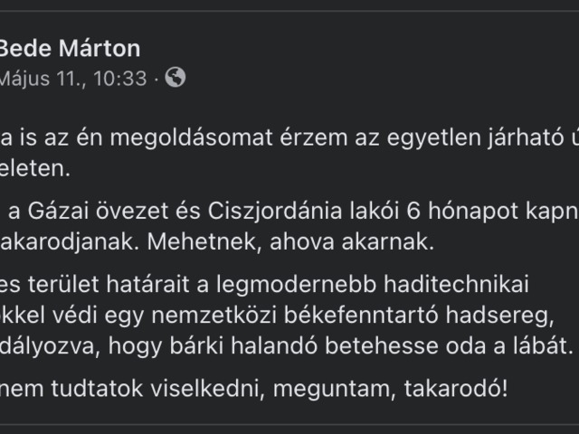 Minden zsidót és arabot deportálna a 444 publicistája Izraelből: Magyarországon pont 77 éve indultak meg az első vonatok Auschwitzba