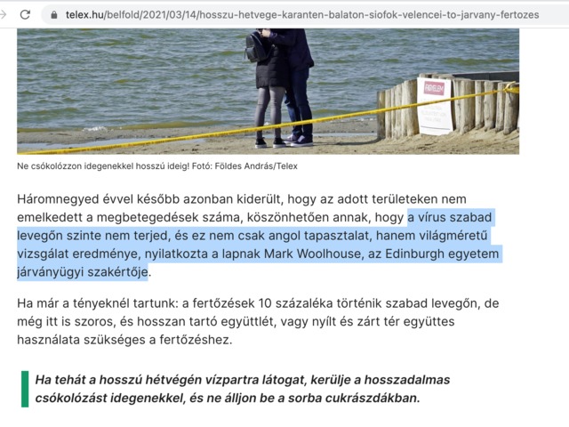 BRÉKING! A telexes újságíró megvilágosodott a balatoni napsütésben: szabad levegőn nem fertőz a vírus!