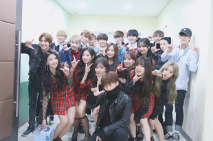 Lovelyz Twitter update x Sung Kyu & Golden Child