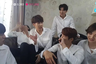 INFINITE greet fans for the first time as 6-members on 'V Live'!