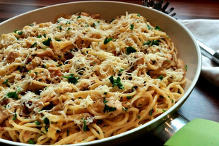 Csirke carbonara