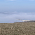 Kőröshegyi völgyhíd: ködbe veszve