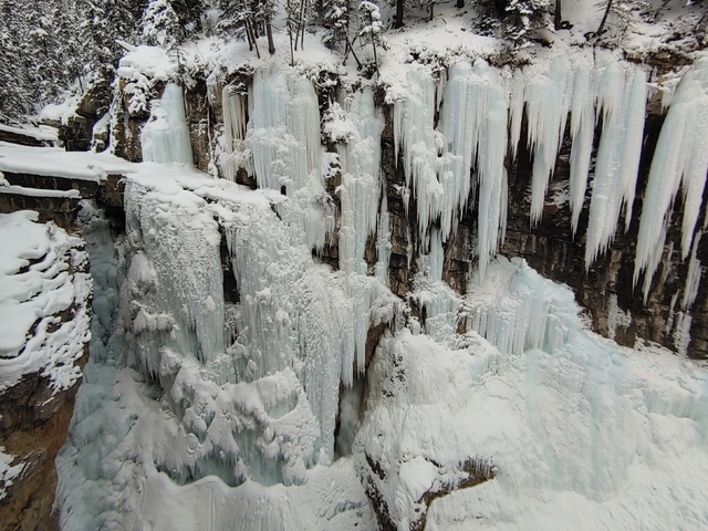 Jégbe fagyott szurdok - Johnston Canyon, Kanada