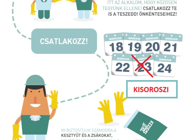 TeSzedd! – Önkéntesen a tiszta Kisorosziért és a Szigetcsúcsért!