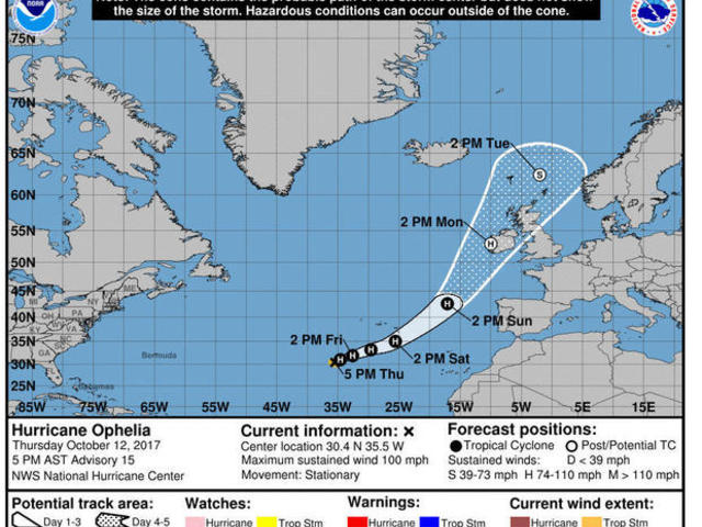 Meteorológus: amióta mérik, nem tartott ilyen erős hurrikán Európa felé