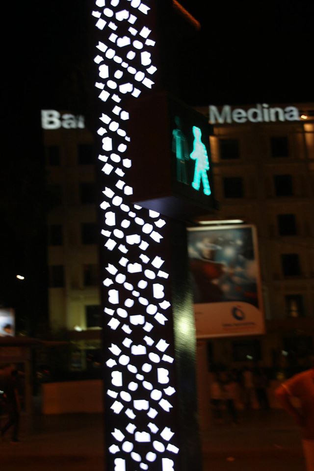 modern dizájnú utcai LED lámpa Fez-ben