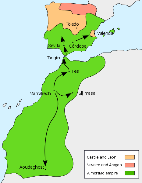Almoravida dinasztia területe