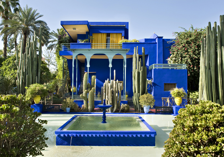 Yves Saint Laurent emlékhelye Marrakechben a Majorelle kertben