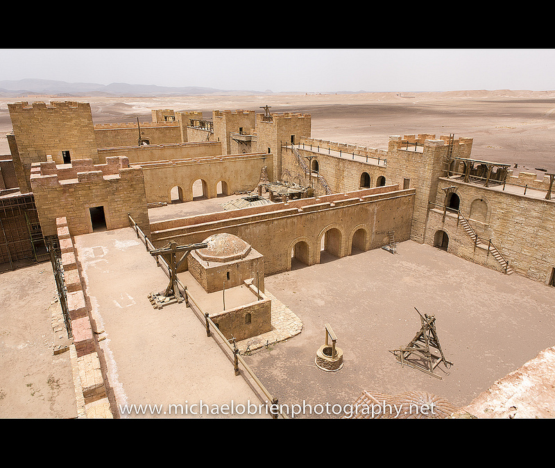 A mennyei királyság c. film díszelete.<br />Ahogy a Jézus filmek esetében, úgy a Mennyei királyságban szereplő Jeruzsálem is valójában Marokkóban van.