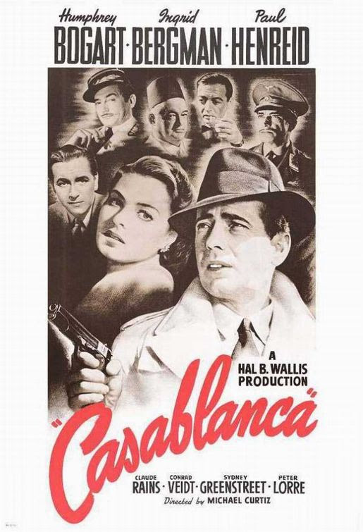 A Casablanca c. film korabeli plakátja