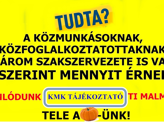 Nyílt levél a közmunkás szakszervezetekhez!