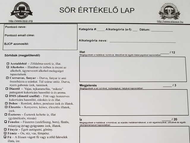 A sörbírálat alapjai