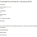 Felkészülés az irodalmi Nobel meghatározatlan ideig tartó hatására – 2020