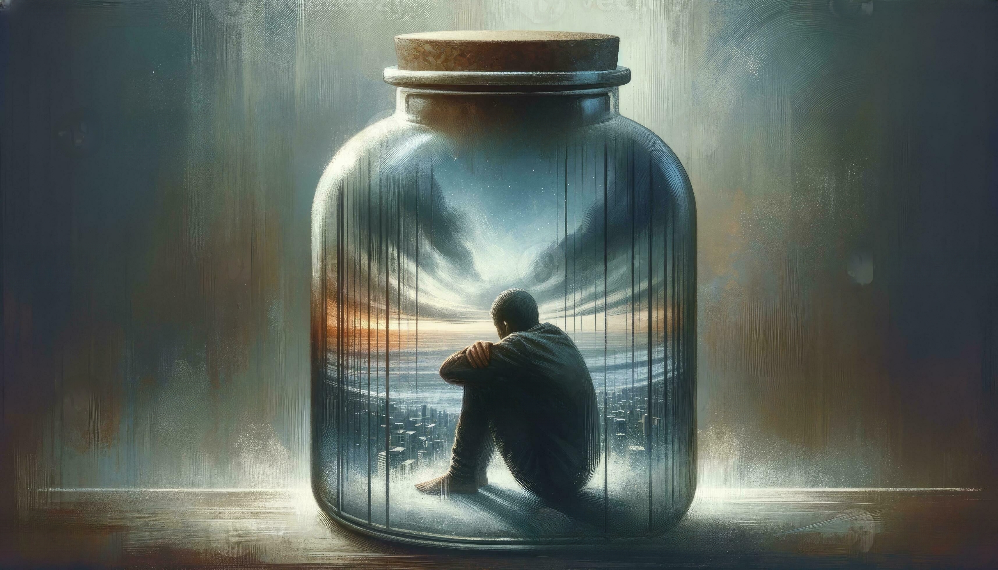 an-artwork-showcasing-a-person-trapped-inside-a-glass-jar-emphasizing-feelings-of-confinement-isolation-and-the-emotional-weight-of-depression-ai-generated-photo-transformed.jpeg