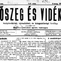 Kőszeg és vidéke - 1898. Január 1.