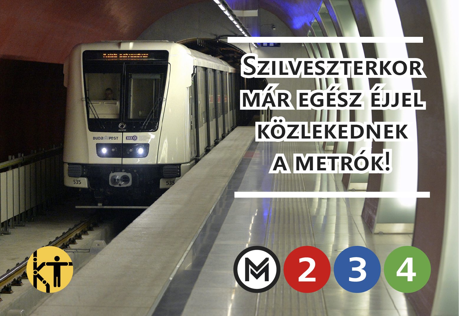 Mérföldkövek I. - Szilveszterkor egész éjjel járnak a metrók