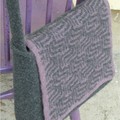 Purple Maze Messenger Bag