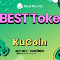 A Best Wallet token november 28-án debütál a KuCoin tőzsdén