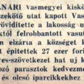 1243. Püspökmolnári fejlődése a hároméves terv során