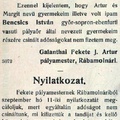 1205. Nyilatkozat és cáfolata 1912-ből