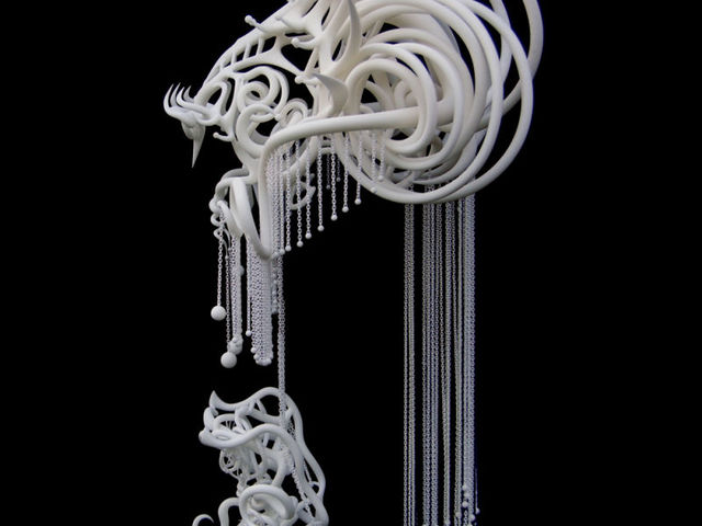 Absztrakt lények a térben - Joshua Harker 3D nyomtatásai
