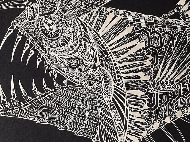 Amit a papír elbír - Kiri Ken japán papírvágó művészete, amely képes utánozni a bonyolult tintarajzok pontosságát és folyékonyságát